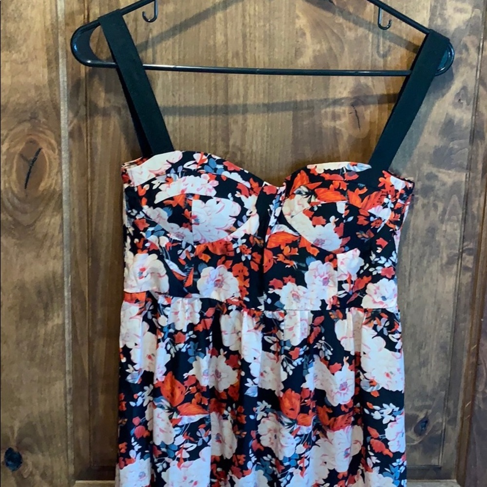 A high low bustier style dress